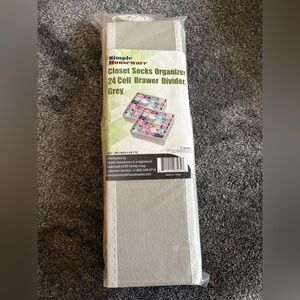 Grey Closet Socks Organizer